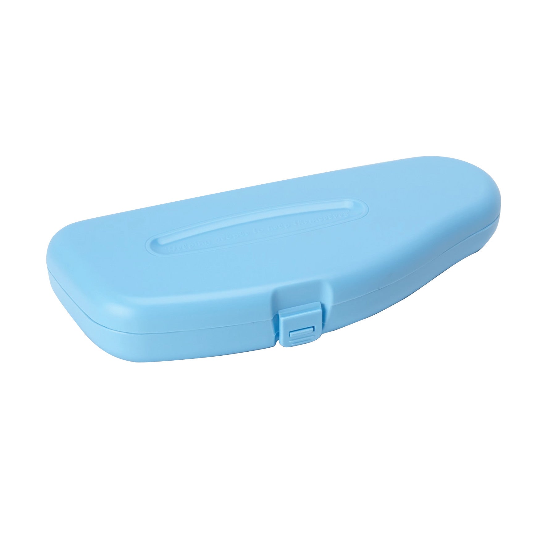 A blue Buckingham Easywipe Bottom Wiper case, designed for discreet storage and portability.