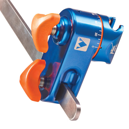 AliMed FREEDOM 360 Socket is a blue and orange rotational device with adjustable settings and a metal attachment bar.