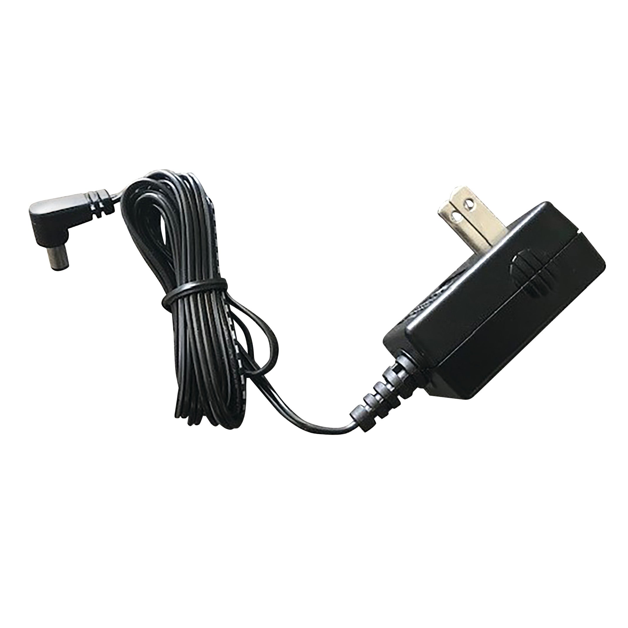 AC Power Adapter for AliMed Alarm Units with a black cord and a right-angle connector, featuring a standard plug.