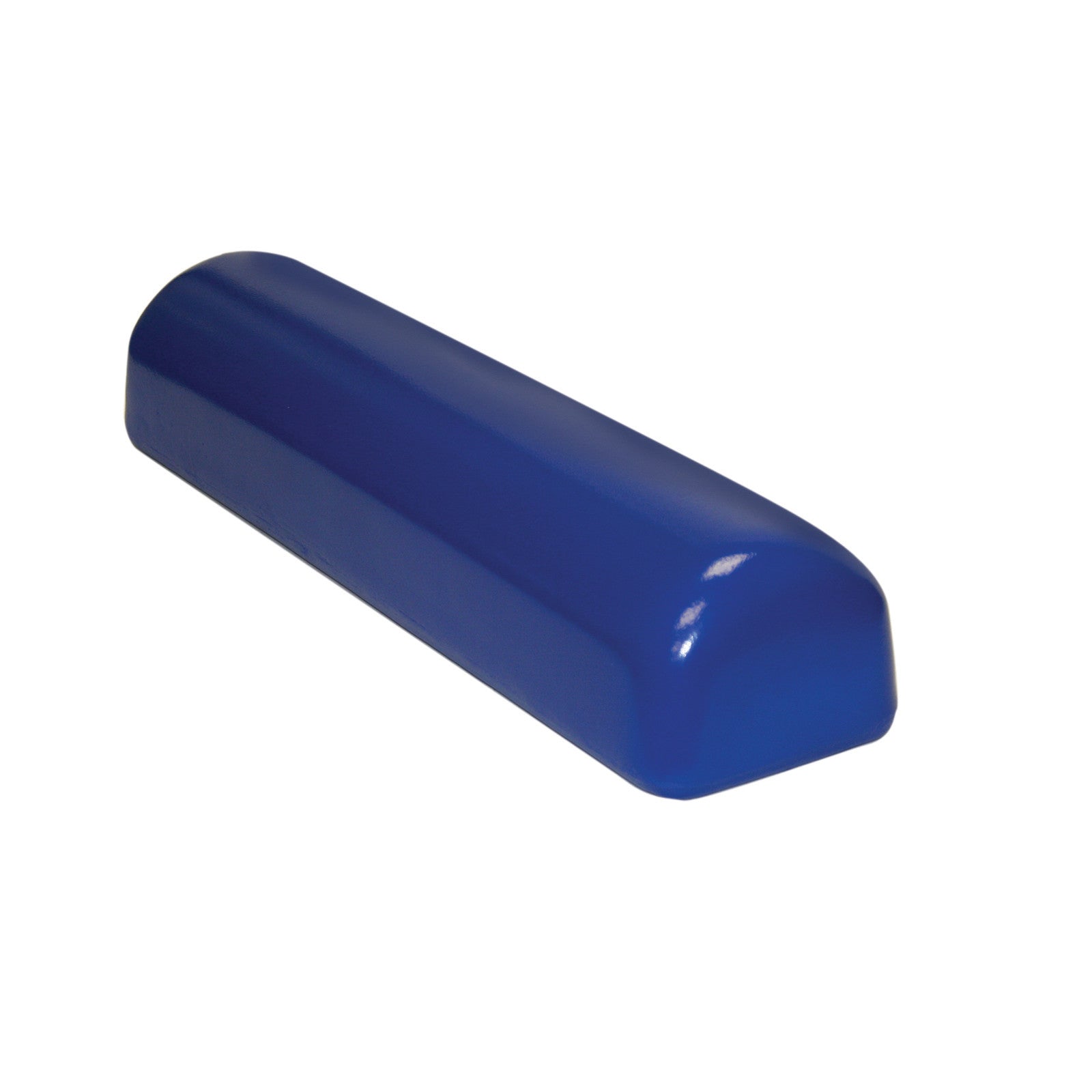 A blue Skillbuilders Half Roll with a smooth, rounded top and flat bottom, used for physical therapy or positioning support.