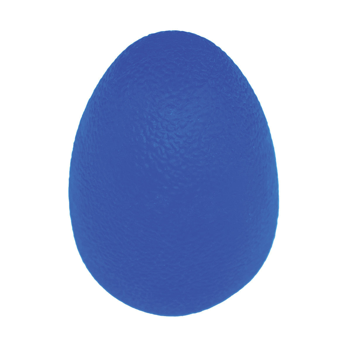A blue Eggsercizer Hand Exerciser with a textured surface, designed for hand strength and rehabilitation activities.