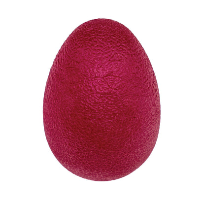 A textured, magenta Eggsercizer Hand Exerciser, shaped like an egg, designed for strengthening hand muscles.