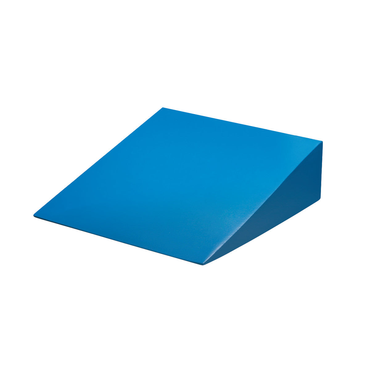 AliMed Antimicrobial-Treated Therapy Positioning Wedge, blue, with a sloped design for support and therapy use.