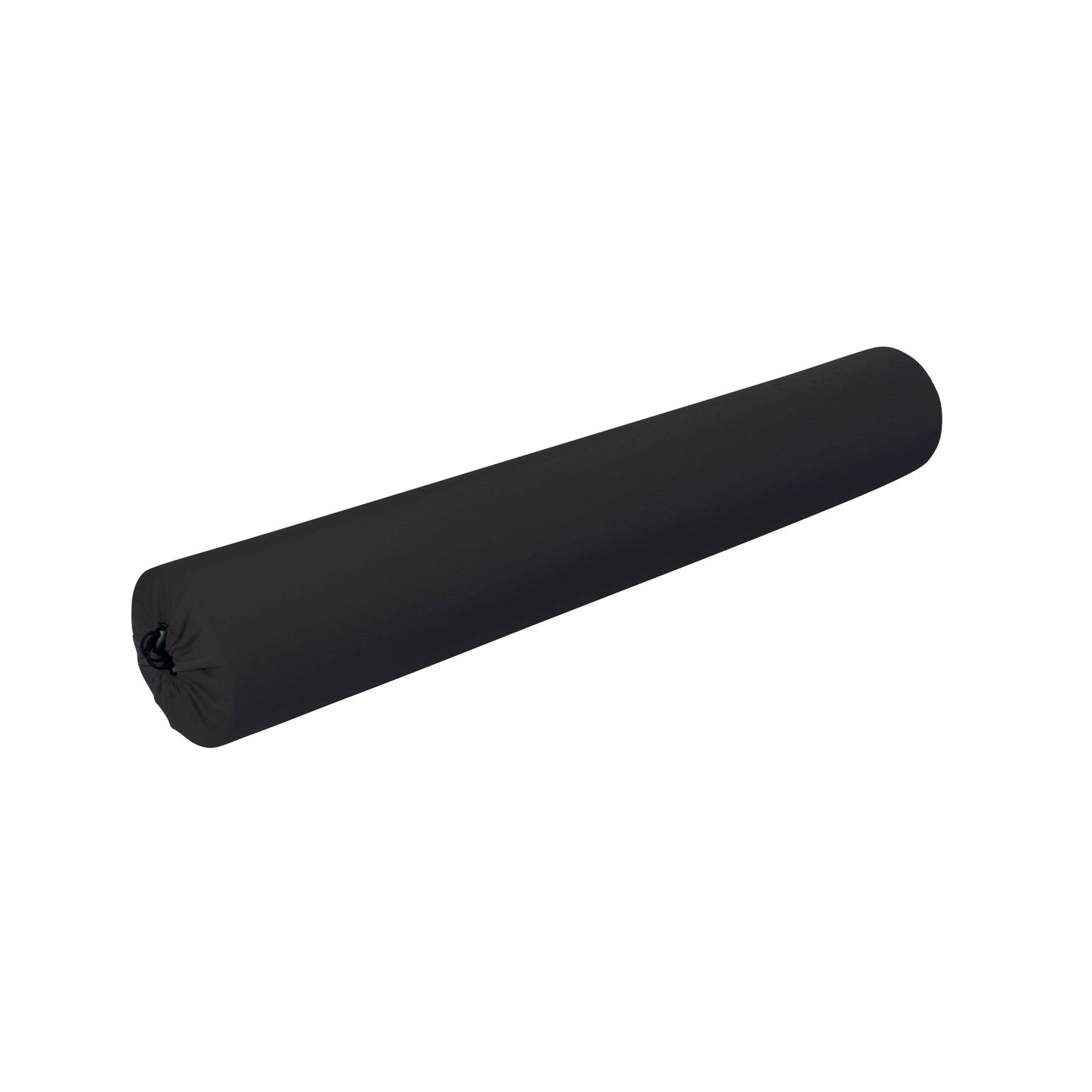 A black AliMed Foam Roller Cover, cylindrical in shape, designed to fit over foam rollers for protection and easy cleaning.