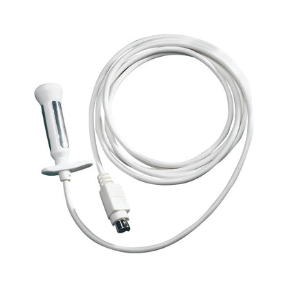 Pathway Vaginal/Rectal sEMG Sensors with a white cable, plug, and a handle with metallic accents designed for medical use.
