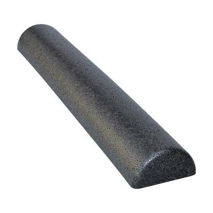 AliMed Hi-Density Foam Roller with a half-round shape, textured surface, and dark color, used for physical therapy exercises.