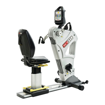 SciFit PRO2 Total Body Exerciser features a seat and adjustable arm cranks with a digital console for comprehensive workouts.