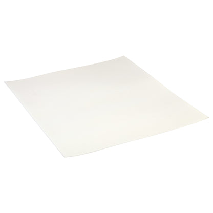 AliMed AliPlast 6A, a smooth, flat sheet of white, flexible material, is shown from a side angle, highlighting its thinness.