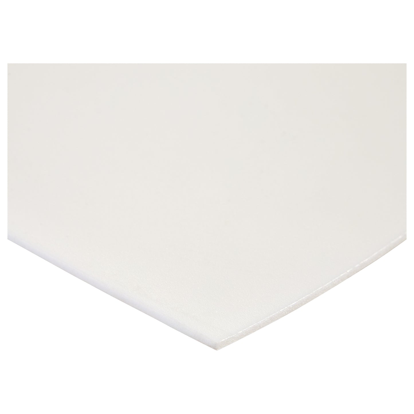 Close-up of AliMed AliPlast 6A, a white, flat, rectangular foam sheet with a smooth texture and thin profile.