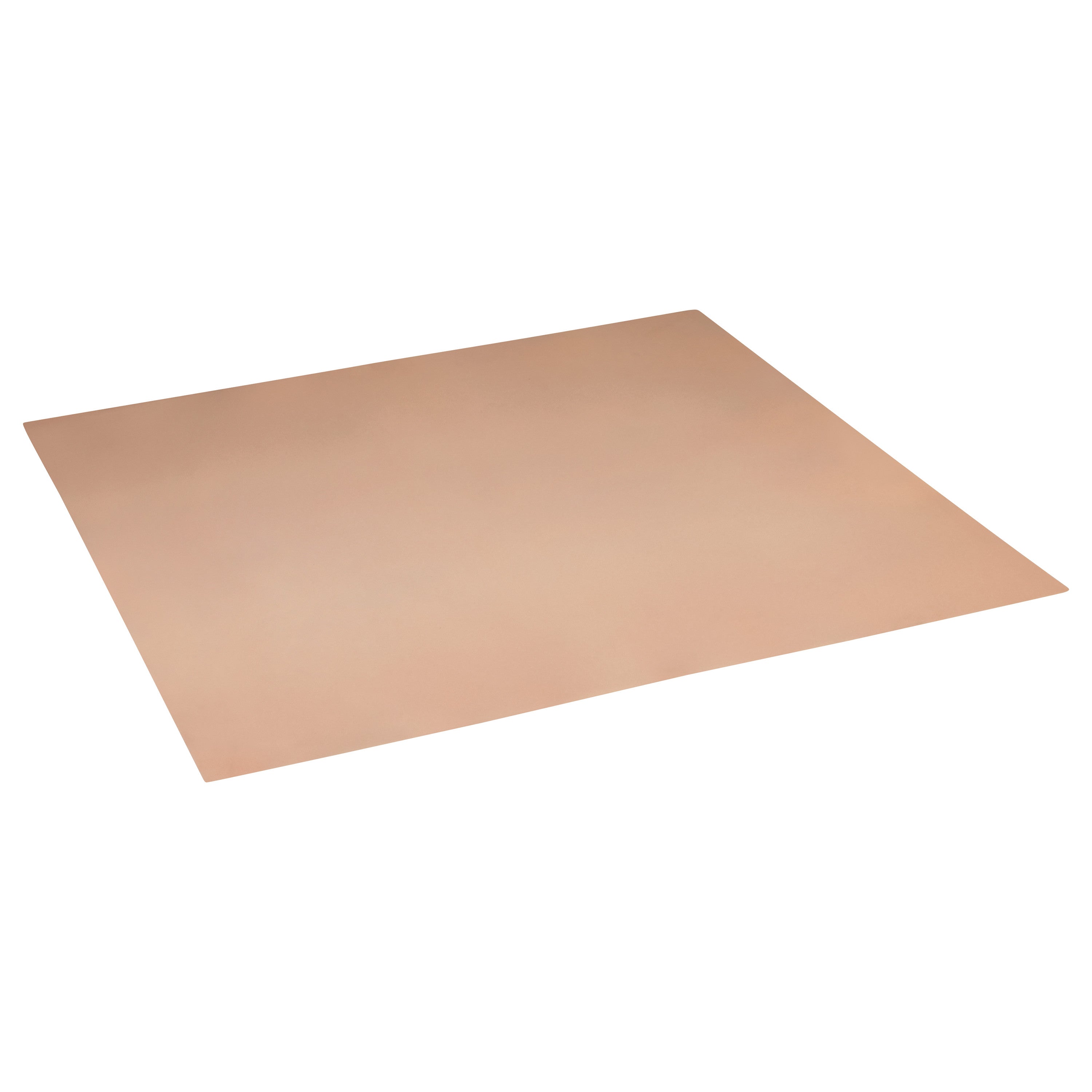 A flat, tan-colored Plastazote #1 foam sheet with a smooth surface, displayed at an angle against a plain white background.