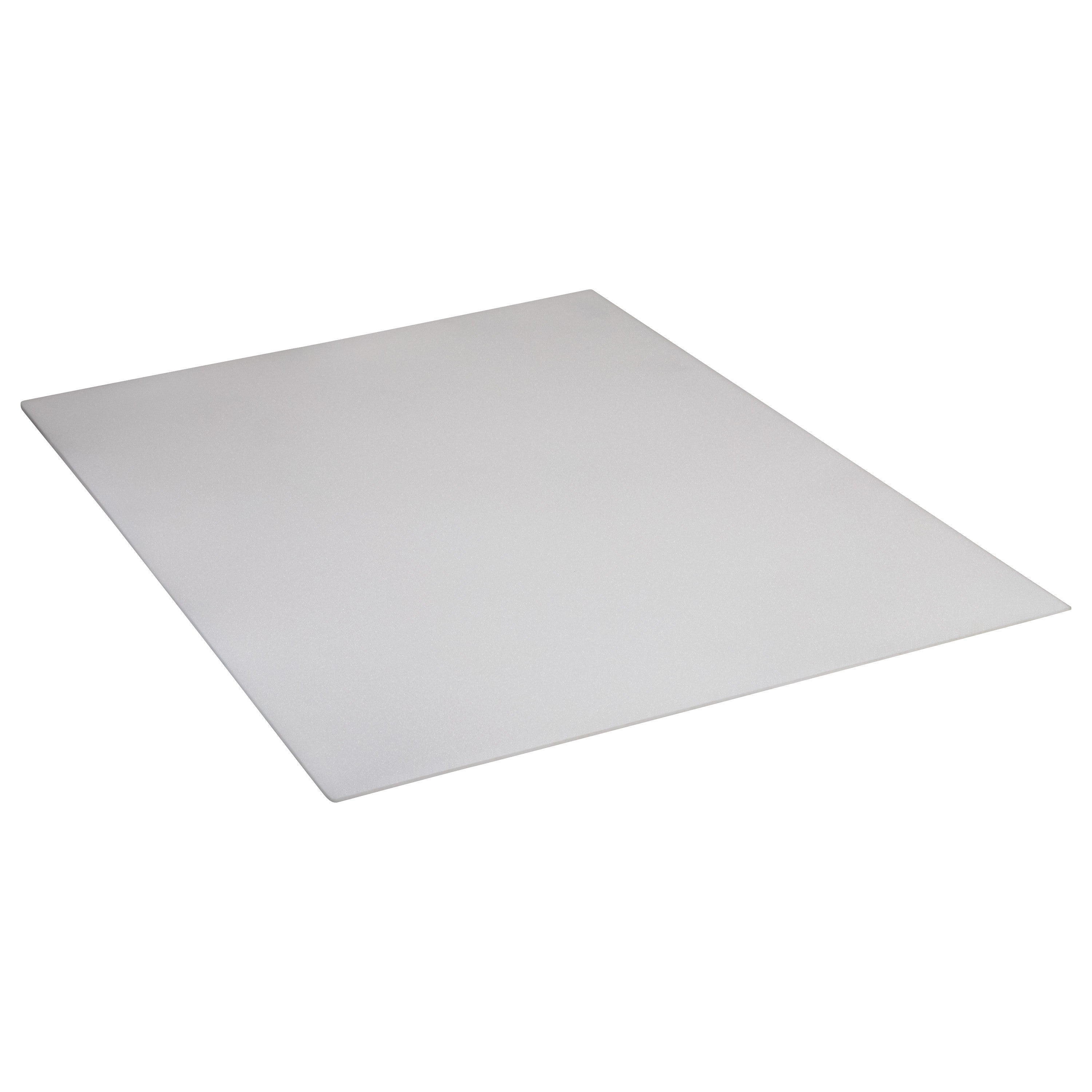 A flat, rectangular sheet of AliMed Plastazote #2, featuring a smooth, light gray surface, angled slightly in the image.
