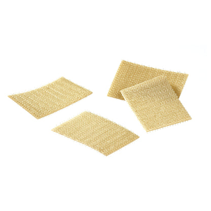 Four beige AliMed Double-Sided Hook squares are displayed against a white background. Each piece has a textured surface.