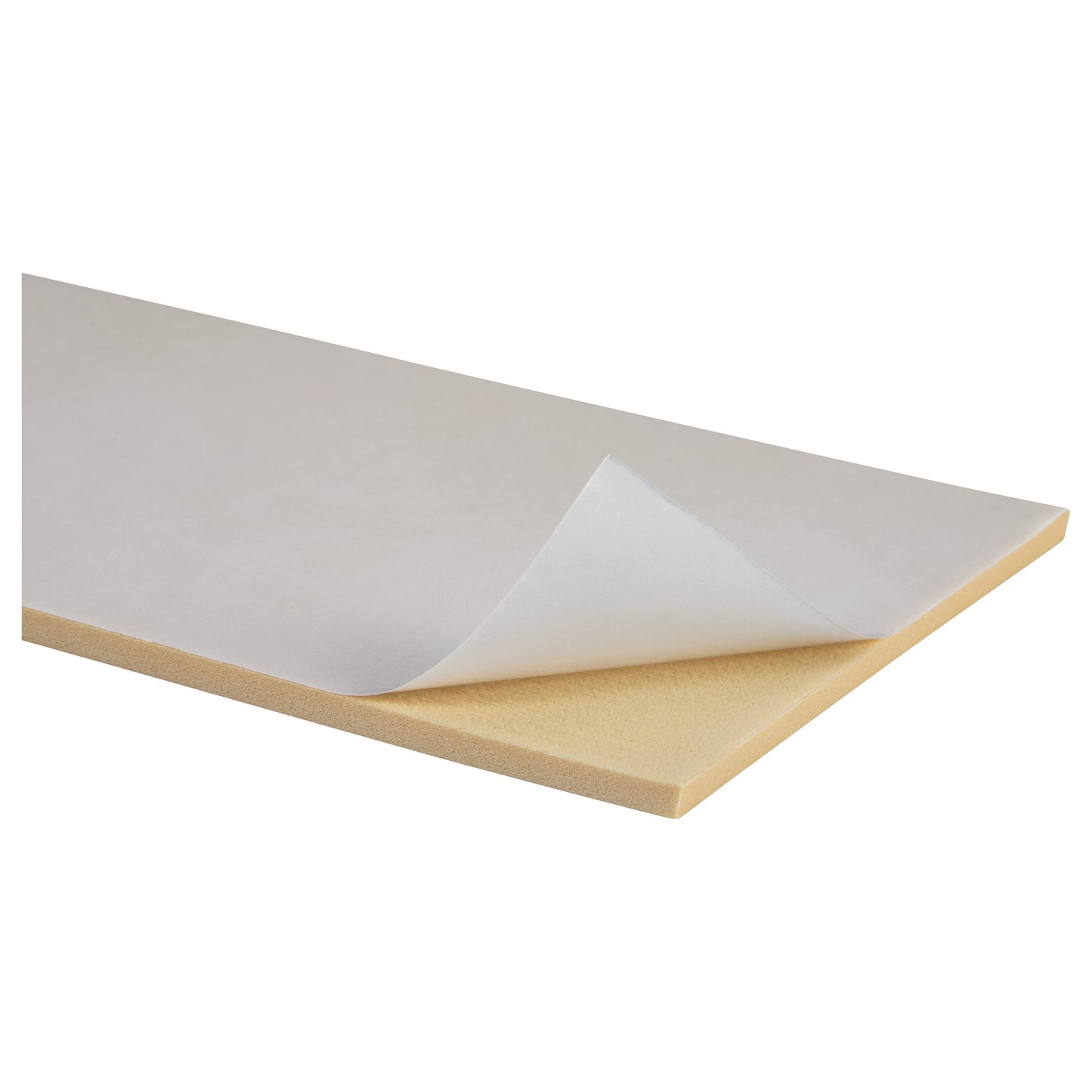 AliMed NickelPlast-S Self-Stick Posting Strip showing a thin foam board with a peel-and-stick adhesive backing on one side.