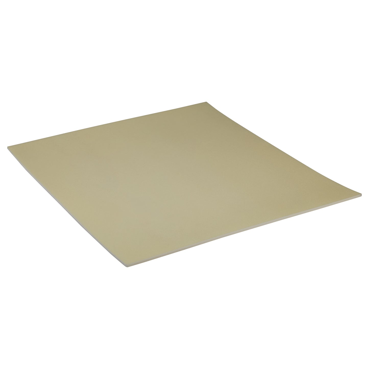 AliMed AliPlast XPE, a beige, flexible, rectangular foam sheet, shown in a perspective view with slightly raised edges.