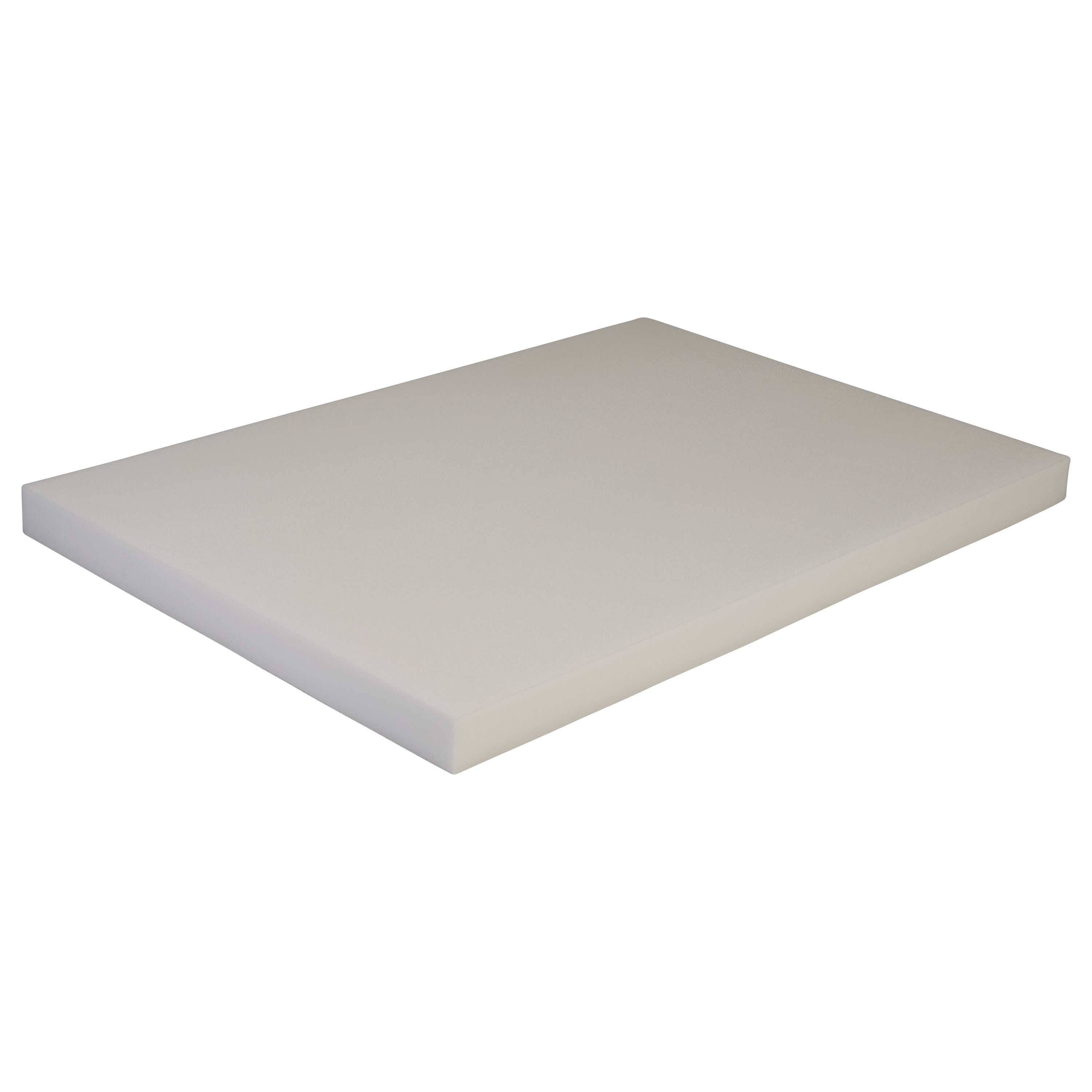 A rectangular AliMed Firm Constructa Foam mattress pad with a smooth, light beige surface, shown at a slight angle.