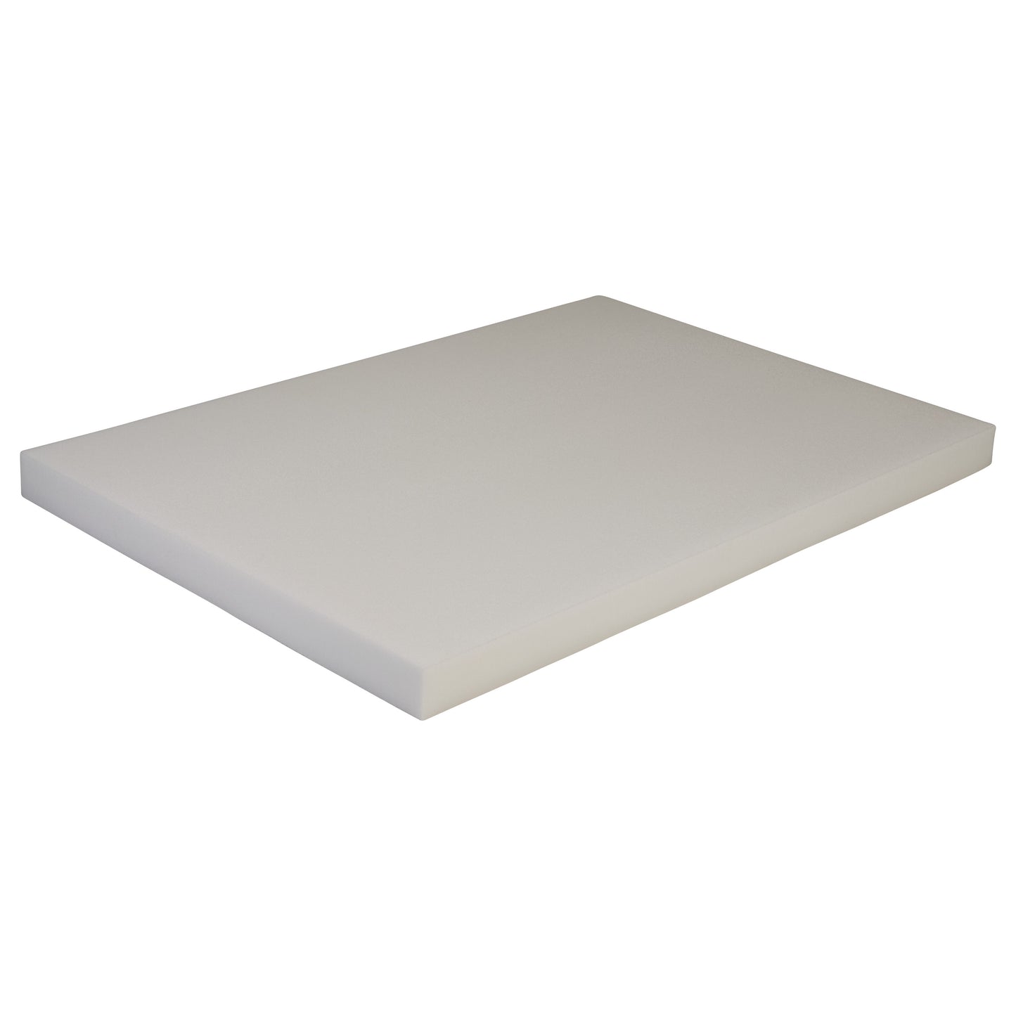 A rectangular AliMed Firm Constructa Foam mattress pad with a smooth, light beige surface, shown at a slight angle.