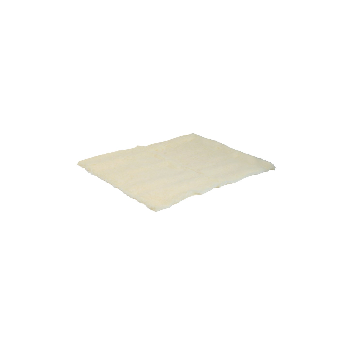SkiL-Care Synthetic Sheepskin Pad, soft and rectangular, designed for comfort and pressure relief, in a light cream color.