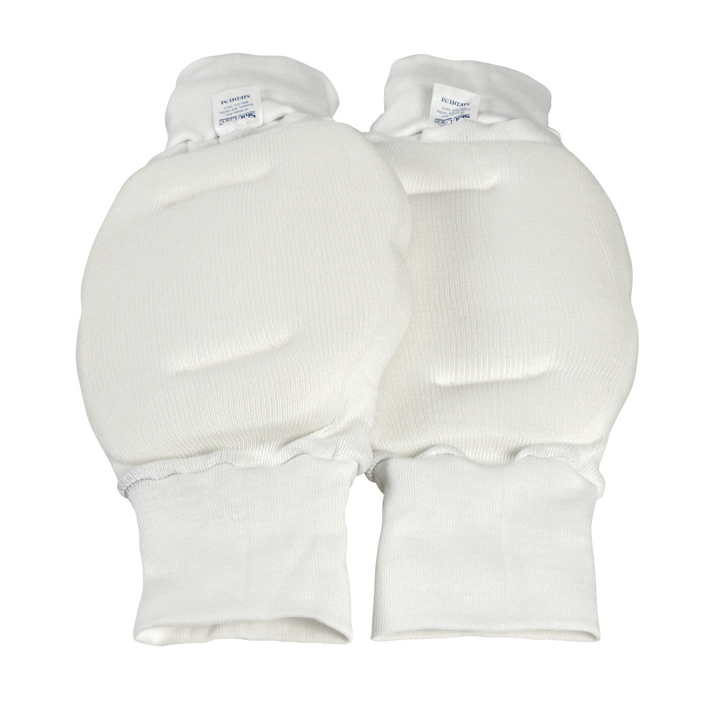 SkiL-Care Heel/Elbow Protector in white, featuring soft, padded fabric with elastic cuffs for comfort and protection.