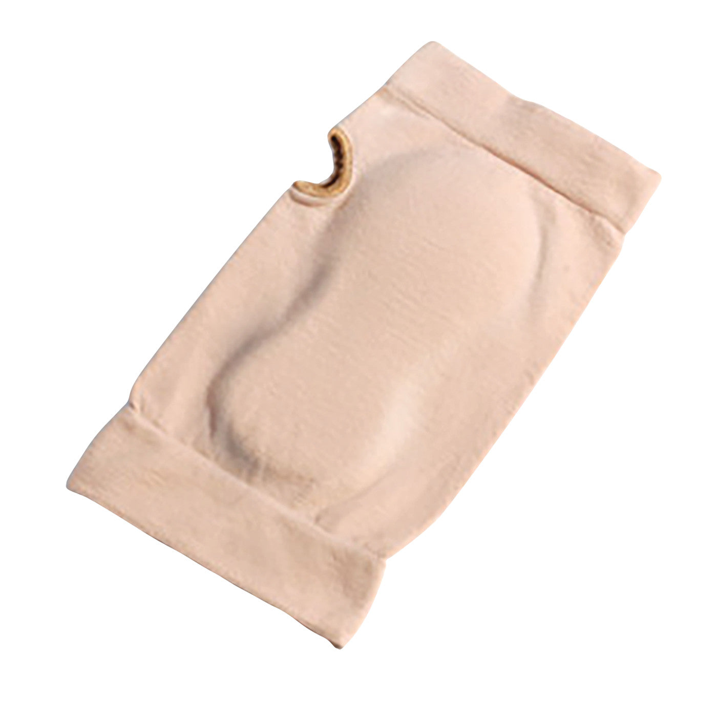 The PediFix Visco-GEL Carpal Tunnel Relief Sleeve in beige, designed for wrist support, features a built-in pad and thumb hole.