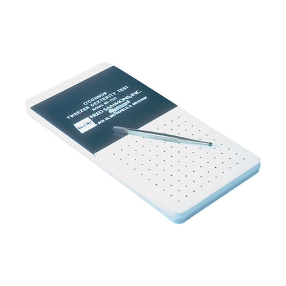 The O'Connor Tweezer Dexterity Test features a perforated board and a pair of tweezers for assessing fine motor skills.