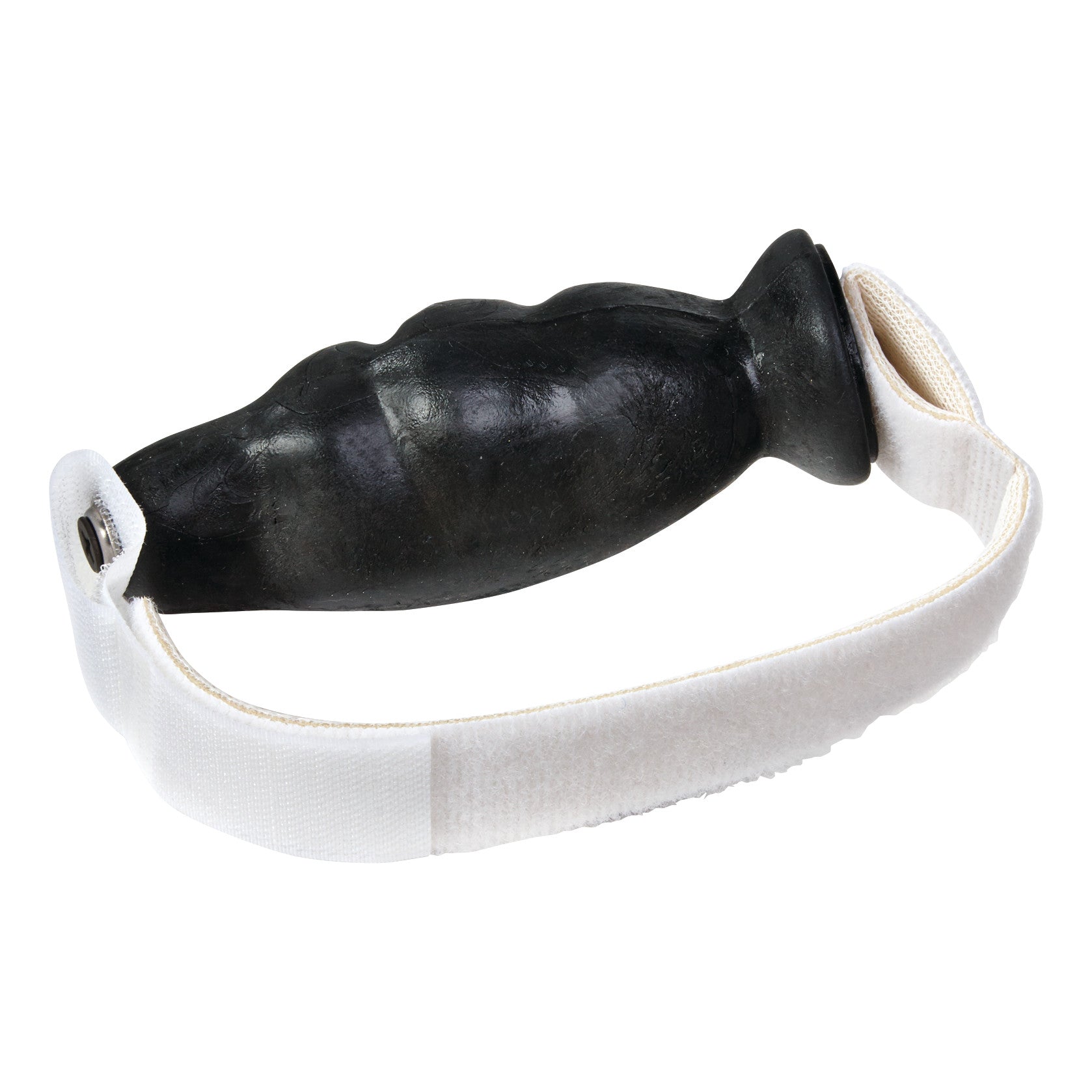 The AliMed Swanson Hand Cone is a black, textured hand splint with a white strap, often used for hand therapy or rehabilitation.
