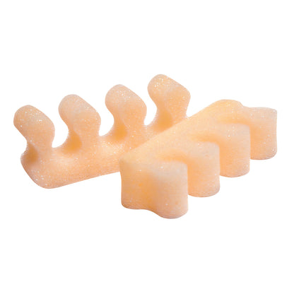 PediFix Polyfoam Toe "Comb" Cushion, made of beige foam, designed to separate and cushion toes for comfort and alignment.