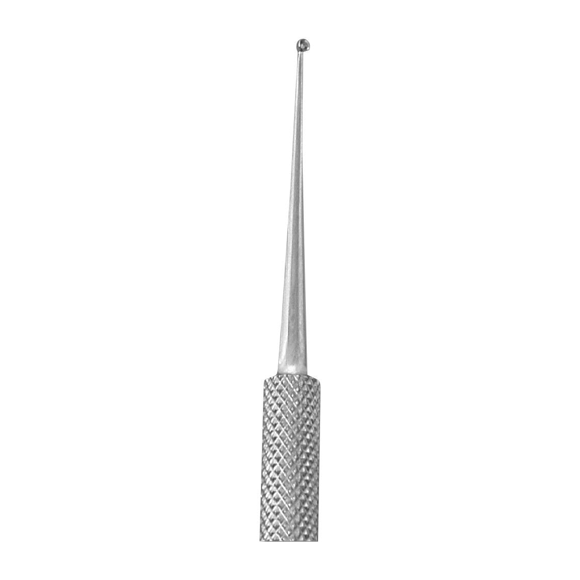 Double-Ended Curette with a textured handle and a small spherical end, used for delicate medical or cosmetic procedures.