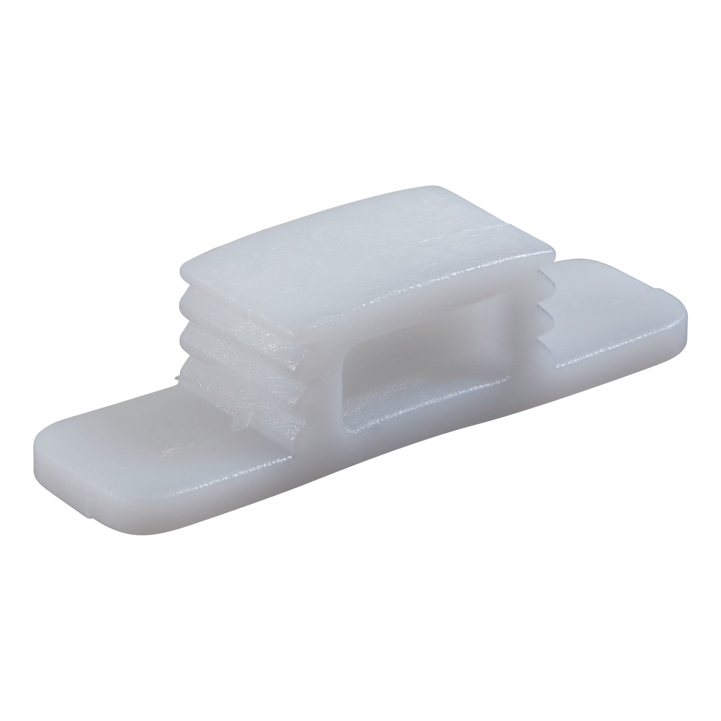 Replacement Wedge for CastWedge Starter Set, made of white plastic, featuring a rectangular shape with a layered design.