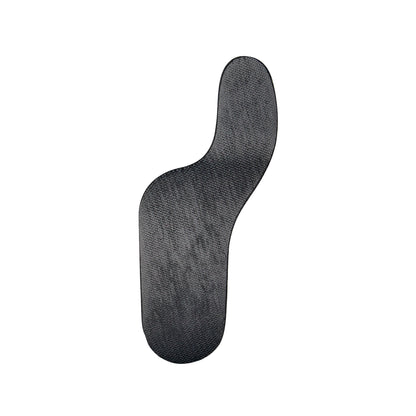 The image features a Carboplast Thermoplastic Long Contoured Morton's Toe Plate with a curved design, used for foot support and alignment.