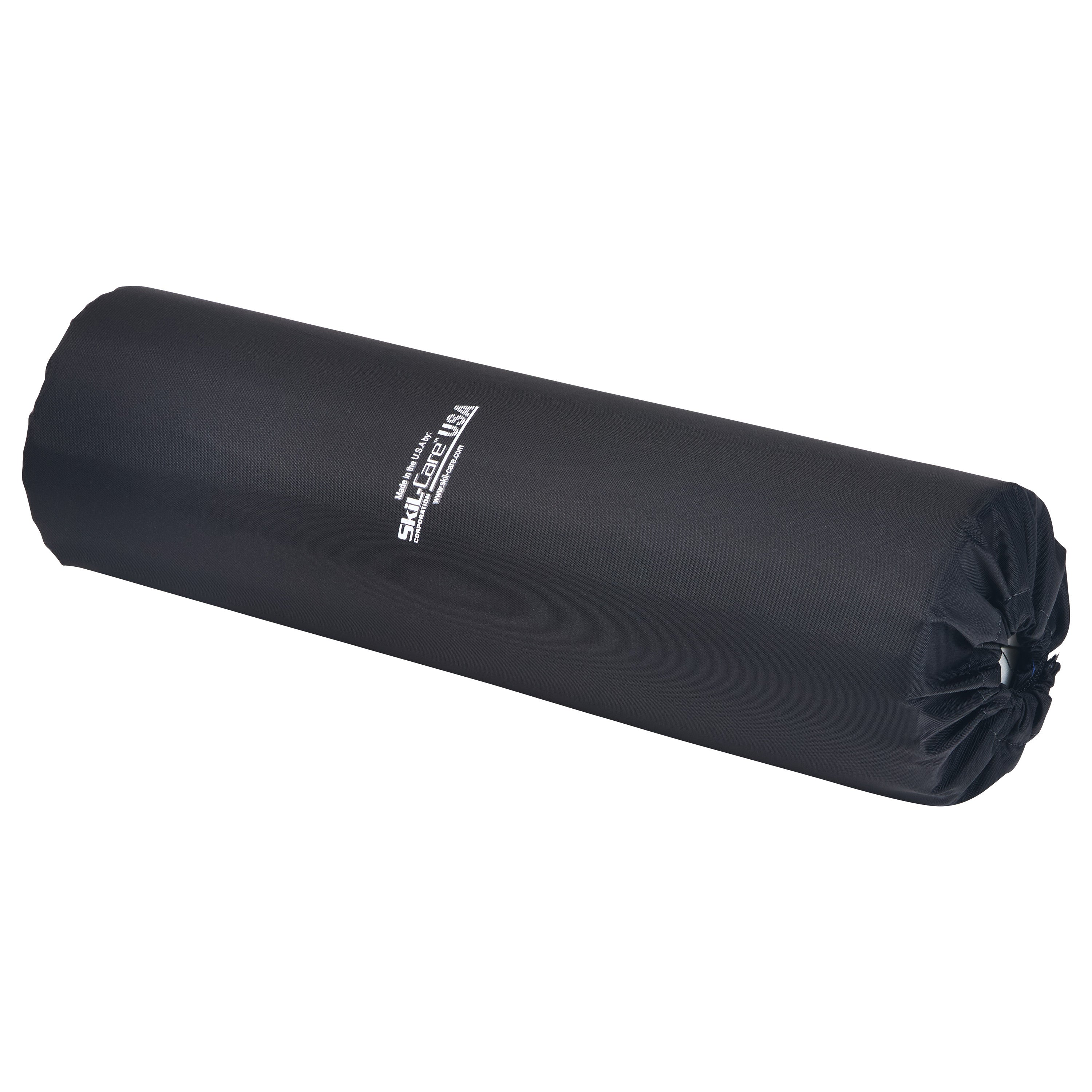 Black cylindrical cushion labeled "SkiL-Care Lateral Stabilizer Full-Arm Armrest Bolster" on the side.