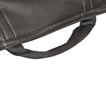 Close-up of the SafetySure HT (Horizontal Transfer) Slide, showing its black handle and stitching on the edge of the fabric.