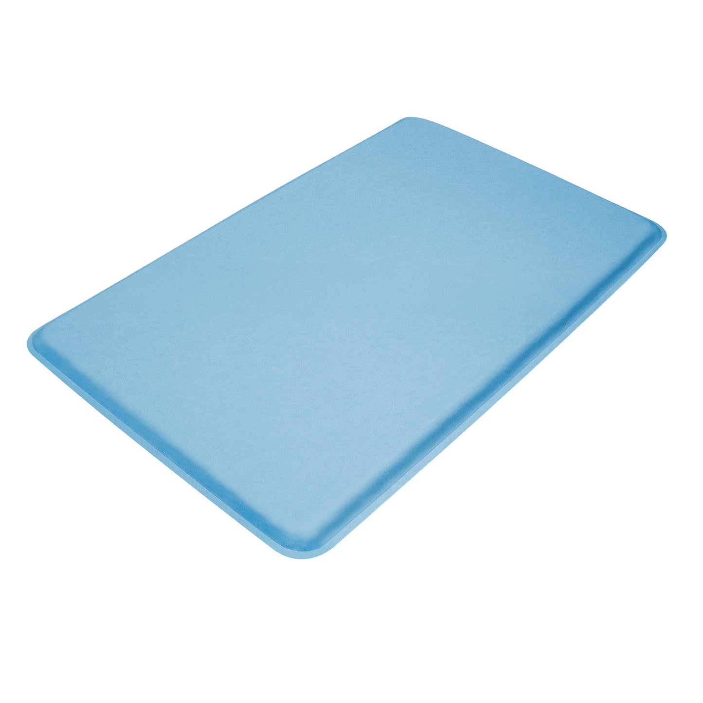 A blue GelPro Medical Mat with rounded edges, designed for comfort and support, shown on a white background.