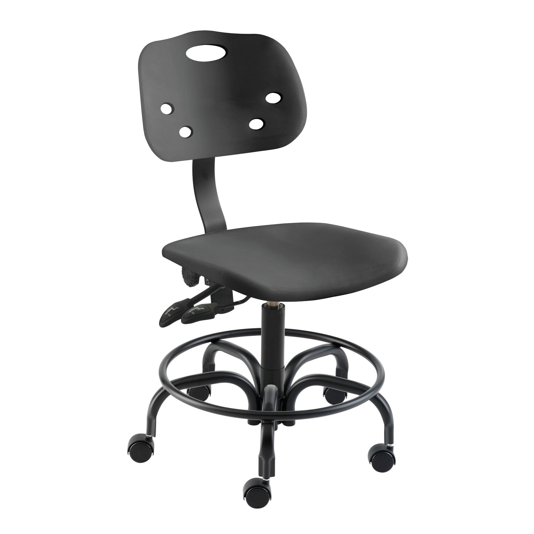 ArmorSeat Chair, Height Adjusts 20"-25", Tubular Base