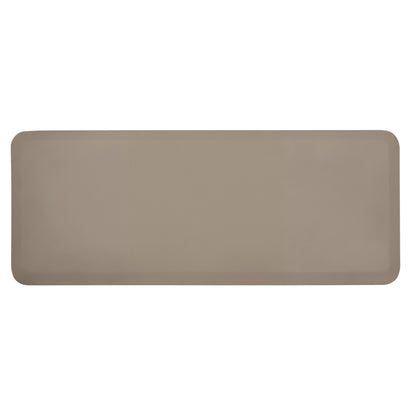 GelPro NewLife EcoPro Anti-Fatigue Mat in beige, featuring a rectangular shape with rounded corners.