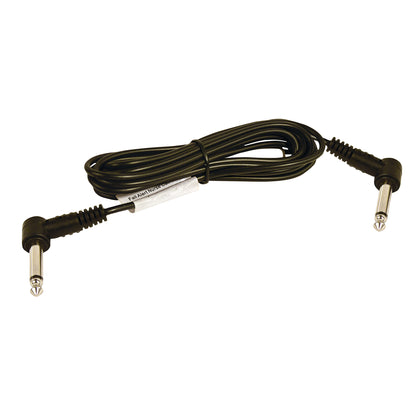 A Sensatec Nurse-Call Connection Cord with two right-angle plugs and a coiled black cable fastened with a label.