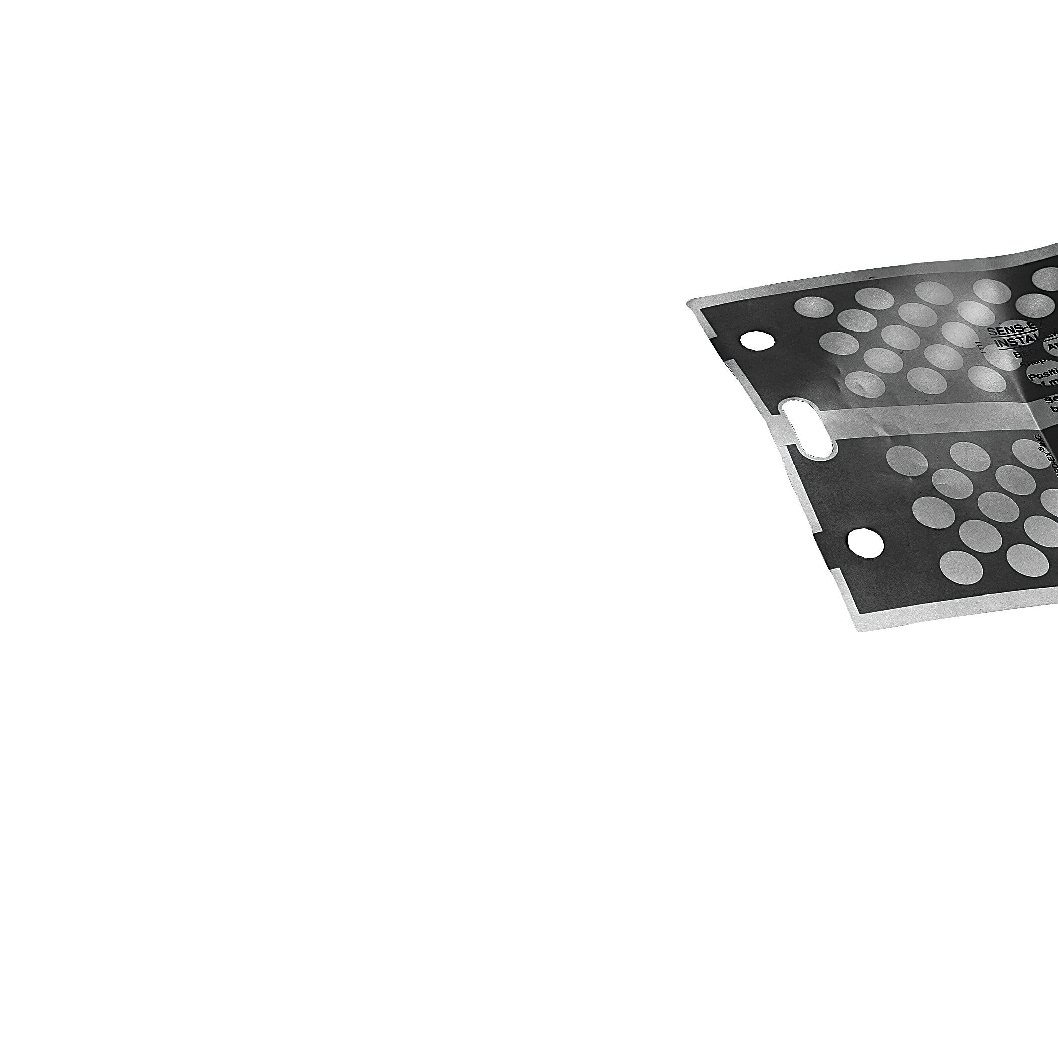 Blue AliMed Ultra-Thin Touch-Sensitive Sensor Pad with black cable. The pad has circular patterns and a connecting cable.