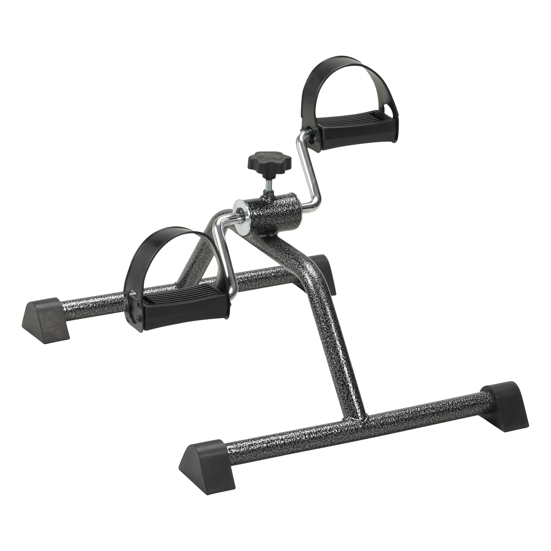 The AliMed Light Workout Pedal Exerciser features a compact frame with adjustable foot straps, ideal for low-impact exercise.