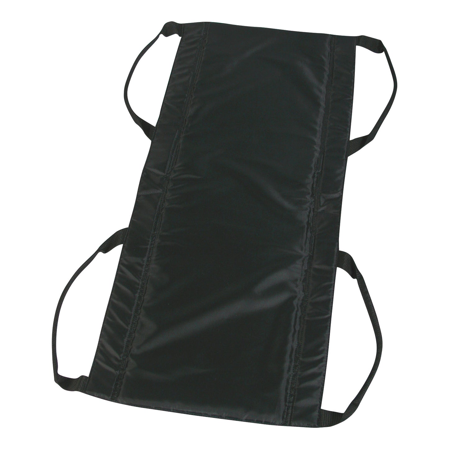 The SafetySure Mobility Sheet, a black transfer aid with multiple handles, designed for easy patient movement, is shown.