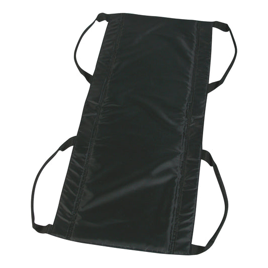 The SafetySure Mobility Sheet, a black transfer aid with multiple handles, designed for easy patient movement, is shown.