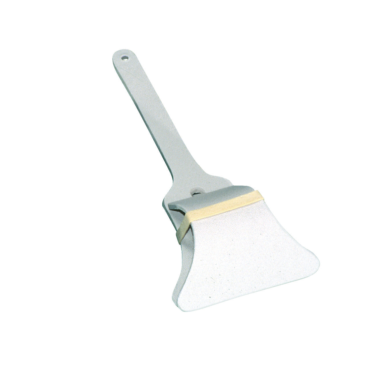 The image features a Quad-Quip Sandwich Holder with a long handle and a clamping mechanism designed to securely hold sandwiches.