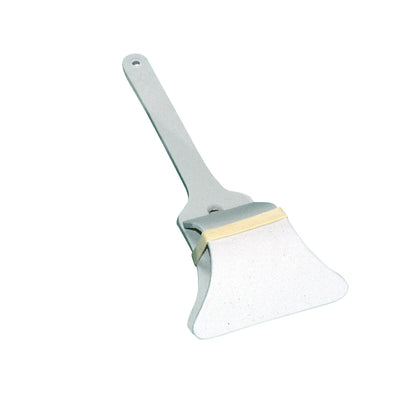 The image features a Quad-Quip Sandwich Holder with a long handle and a clamping mechanism designed to securely hold sandwiches.