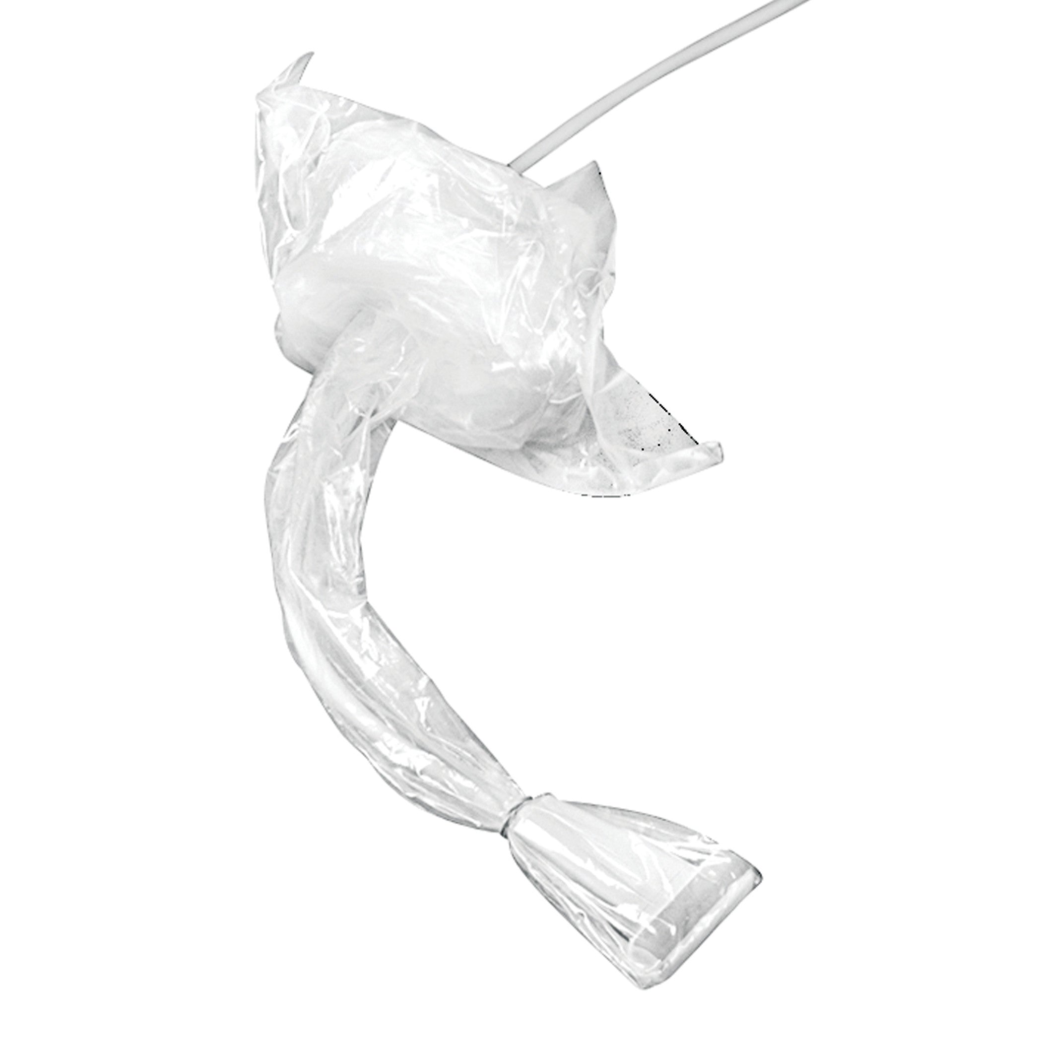 A CIVCO Surgi Sterile Intraoperative Transducer Cover Kit, featuring transparent plastic covering with an attached tube.
