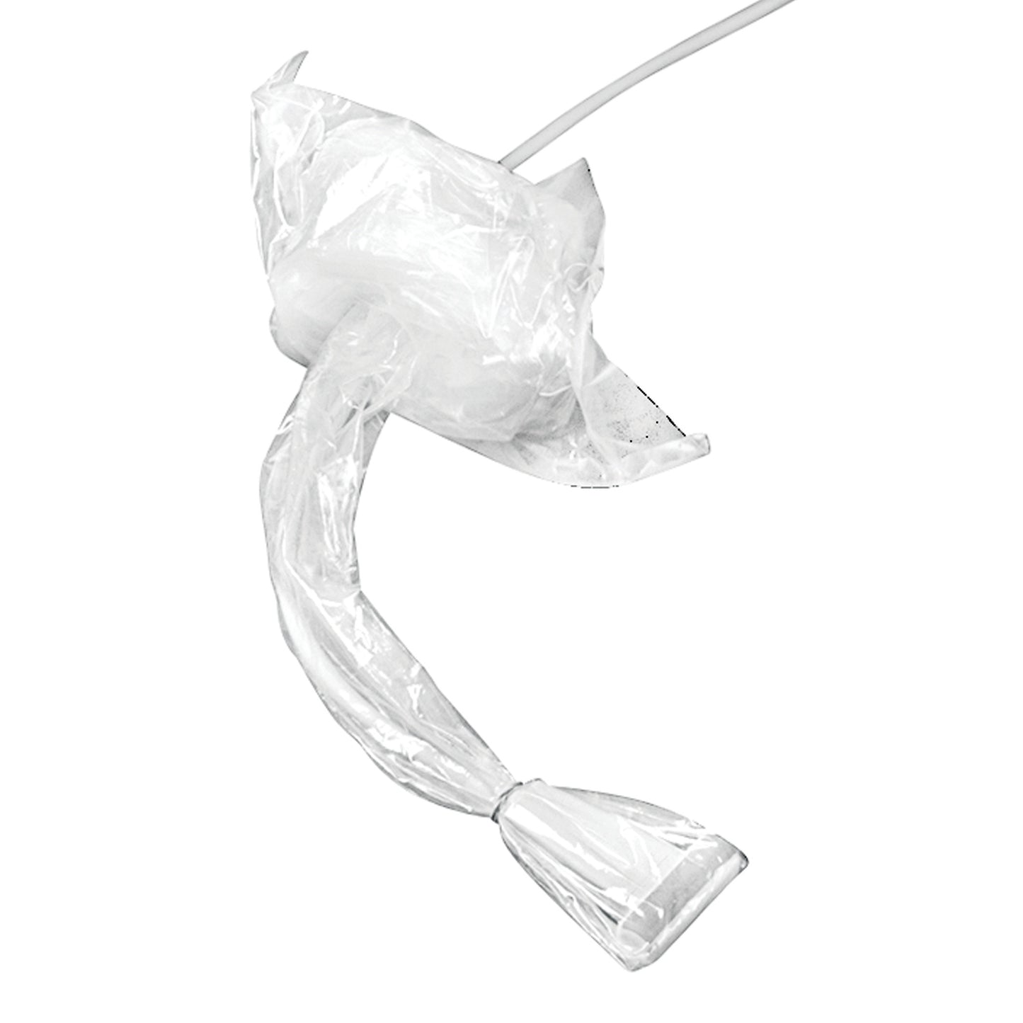 A CIVCO Surgi Sterile Intraoperative Transducer Cover Kit, featuring transparent plastic covering with an attached tube.