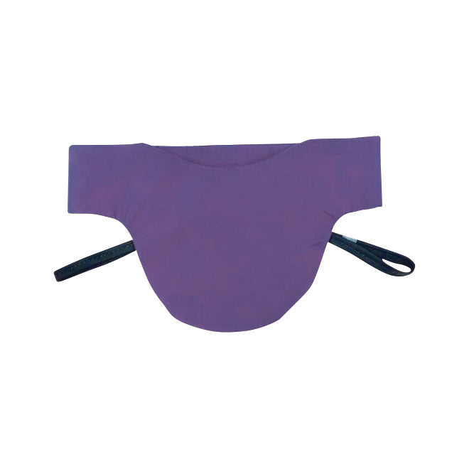 Wolf Sof-T Thyroid Collar, Lightweight Lead, in purple, designed with two adjustable black straps for secure fastening.
