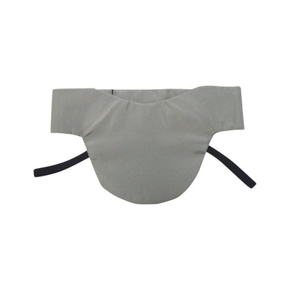 Wolf Sof-T Thyroid Collar, Lightweight Lead, in gray with black straps, designed to protect the thyroid during medical procedures.