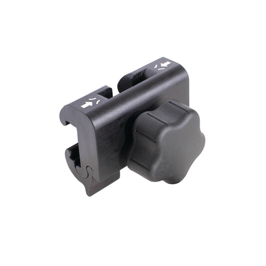 The Allen Easy-Lock Blade Clamp features a black knob and slotted design, used for securing blades or other equipment.