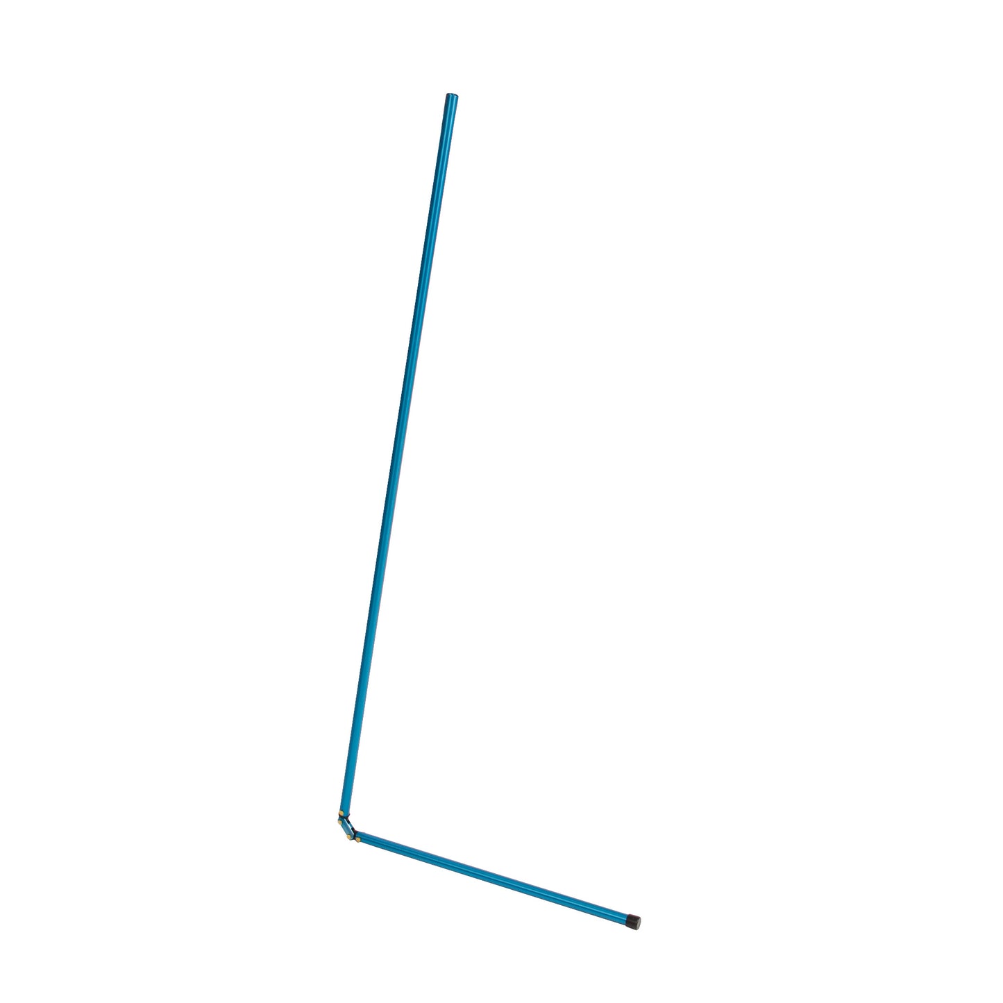 The AliMed Low-Profile Magnetic Needle Finder, a blue metal stick with a pivot joint, is angled and designed to locate metal objects.