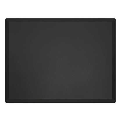 The image shows a rectangular GelPro NewLife Eco-Pro Reusable Surgical Comfort Stool Mat in solid black with rounded corners.