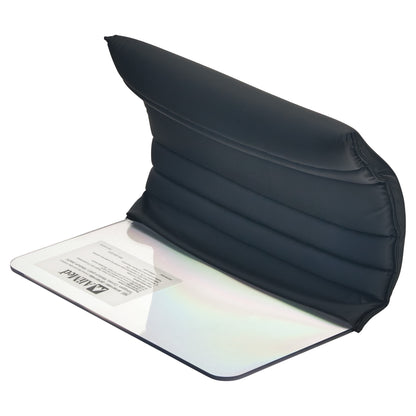 AliMed Padded Toboggan Cover featuring a black padded section and a clear base, designed for patient comfort and protection.