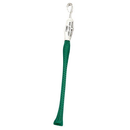 AliMed Autoclavable Soft Touch Single Finger Trap with a green mesh body and a looped end, used for medical finger stabilization.